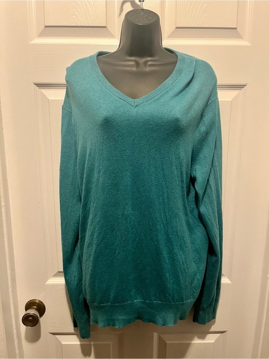 Banana Republic Sweaters - Banana Republic Silk Cashmere Sweater Blue Large Women Long Sleeve V-Neck